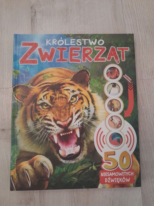 Książka dla dzieci o zwierzętach z dźwiękami