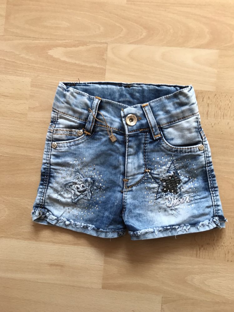 Турецькі нові джинсові шорти Onix для дівчаток на ріст 92- 98-104