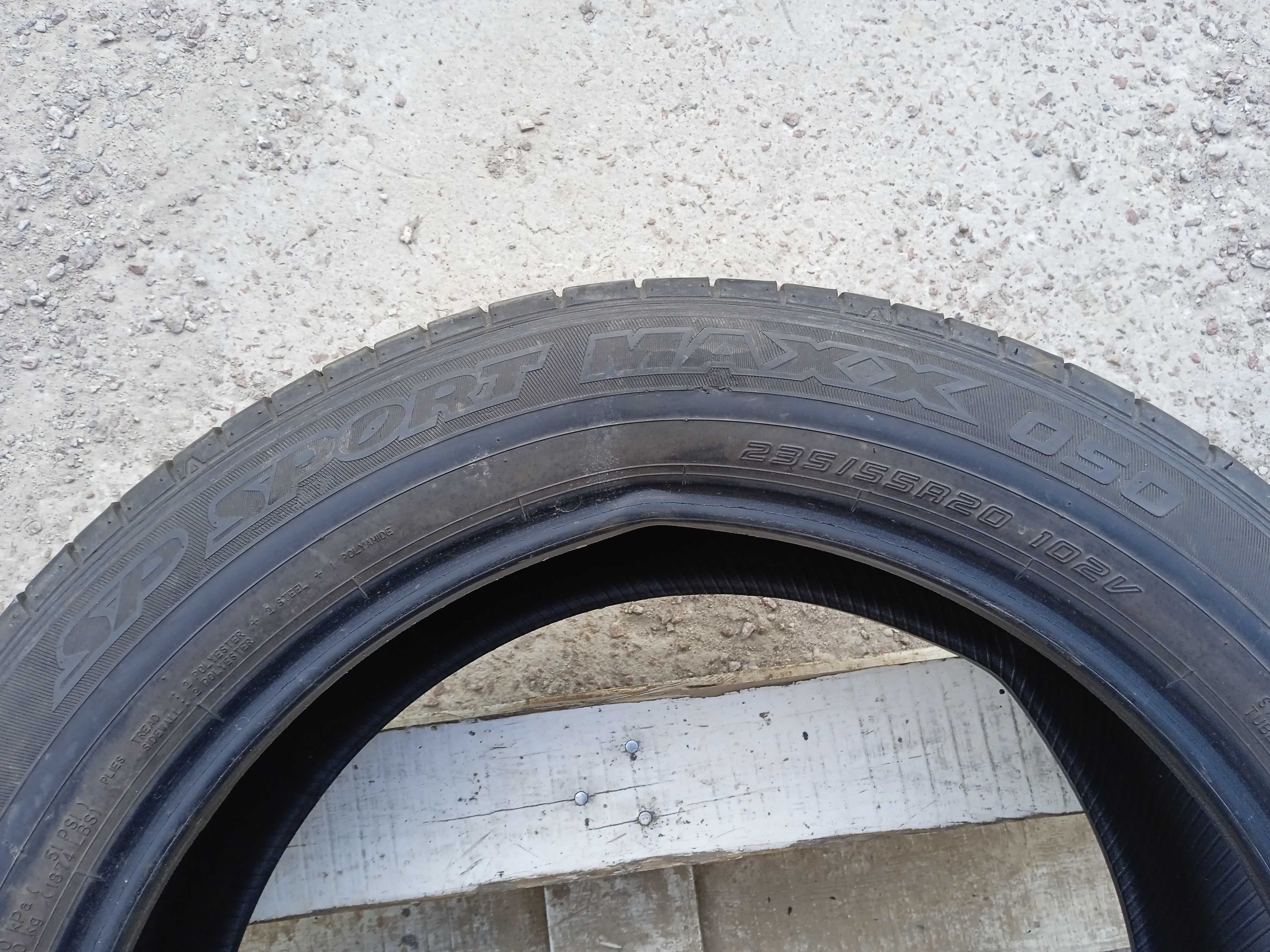 Літо 235/55 R20 dunlop sp sport maxx 050, ціна за пару 2600 грн