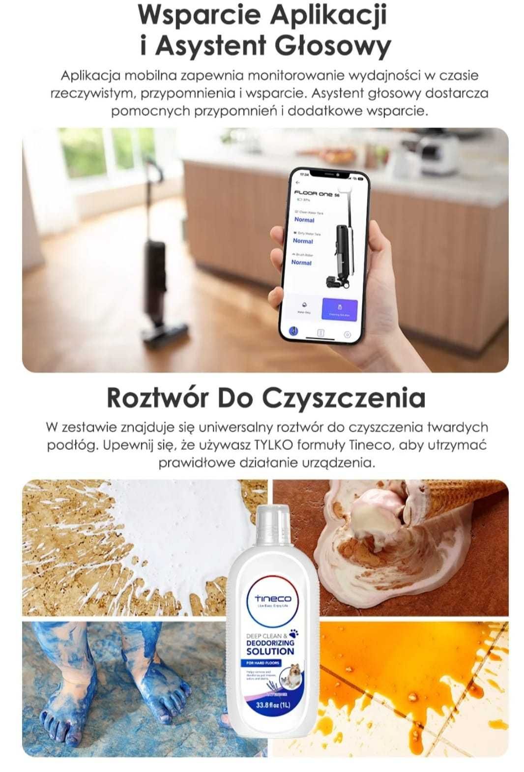Pionowy odkurzacz myjący Tineco Floor One S6 NOWY