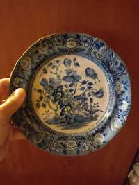 Prato Antigo de cerâmica Spode de 1816