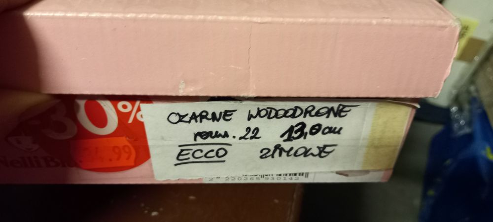 Wodoodporne Ecco r.22 zimowe