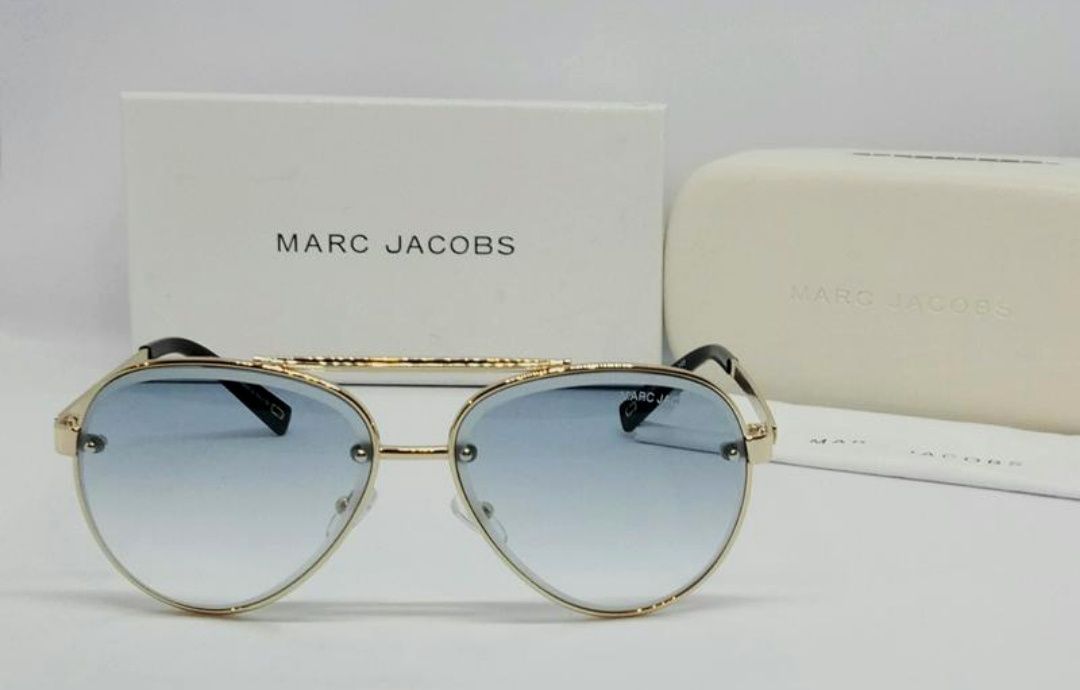 Marc Jacobs очки унисекс солнцезащитные модные капли голубые в золоте