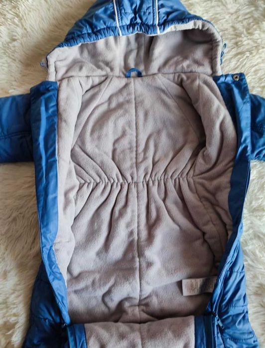 Теплий зимовий комбінезон трансформер конверт на хлопчика