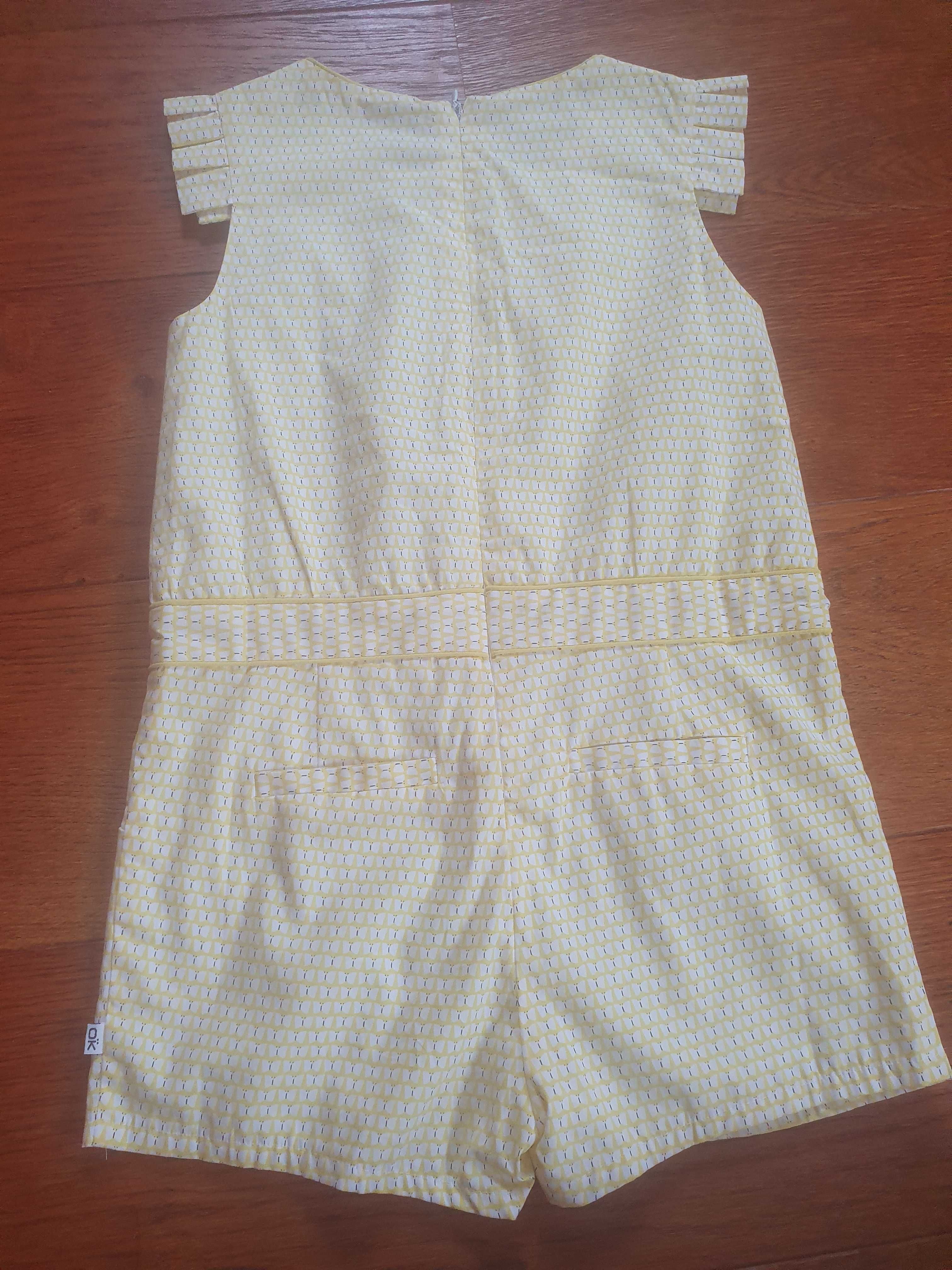 Elegancki kombinezon krótki dla dziewczynki Okaidi  128 cm