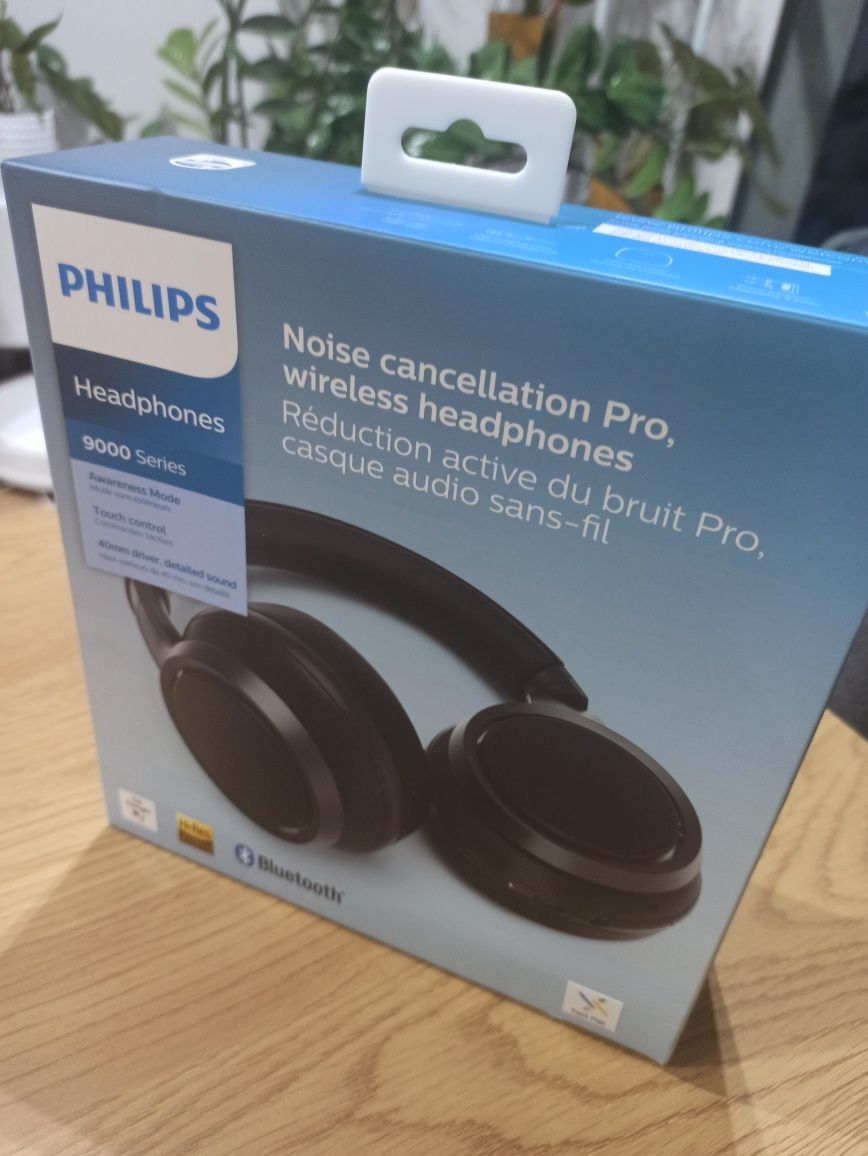 Słuchawki bezprzewodowe nauszne Philips 9000 series TAH9505BK komplet