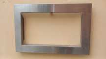 Aro em inox para micro ondas de encastre
