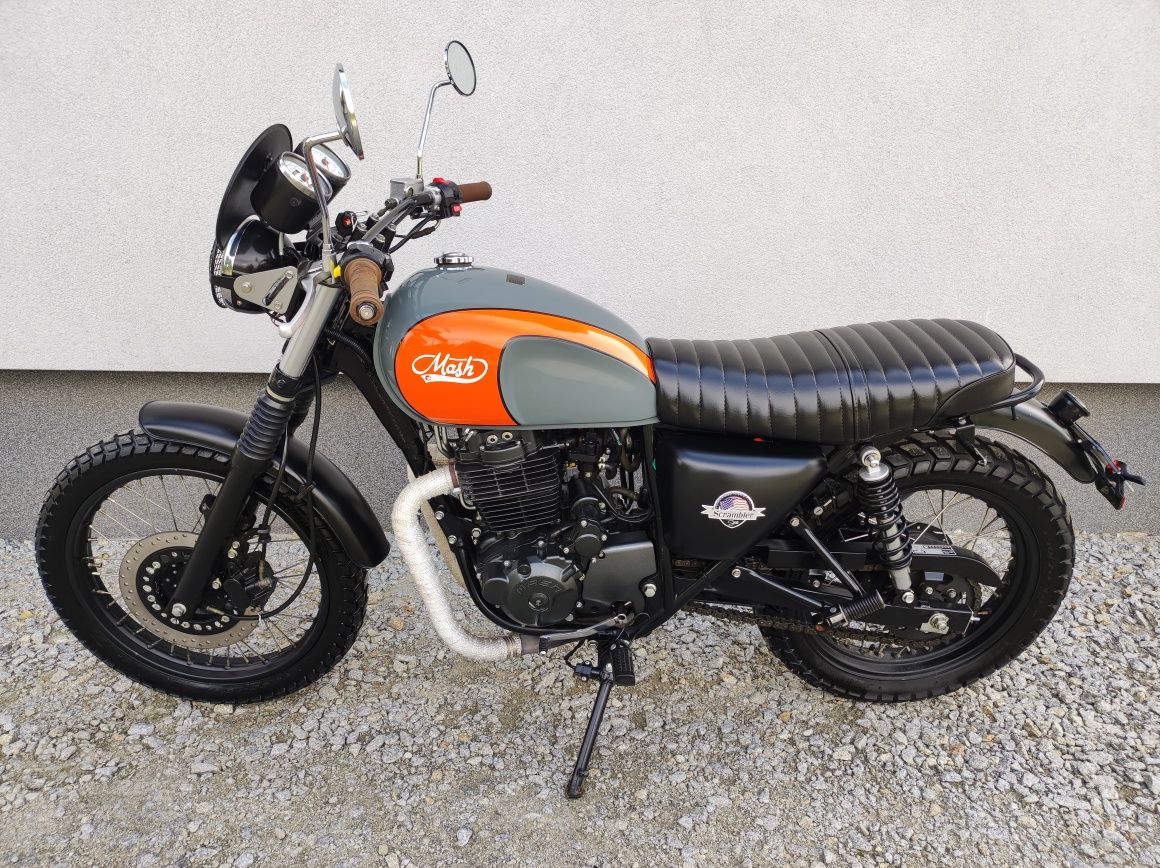 MASH Scrambler 400 CC Piękny cafe racer 2015r 9tys km Royal Enfield