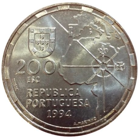 Moeda - Portugal) 200 Escudos - 1994 / A Partilha do Mundo