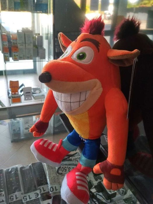 PROMO:Peluche Crash Bandicoot SD Sorridente Edição 25 Anos 33cm