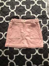 Sztruksowa różowa dziewczęca spódniczka rozmiar 98 H&M