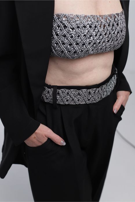 Стильний топ макраме