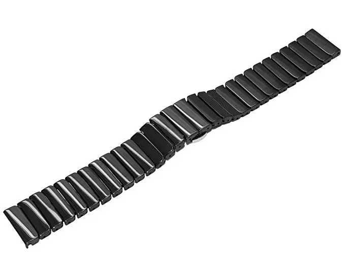 Bransoleta ceramiczna do zegarka Czarna 22 mm Pasek