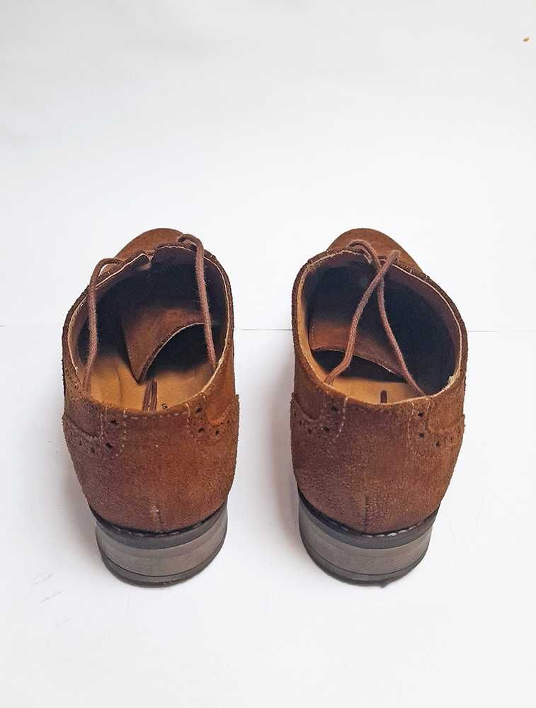Sapatos Pele Camurça Castanho Senhora 40