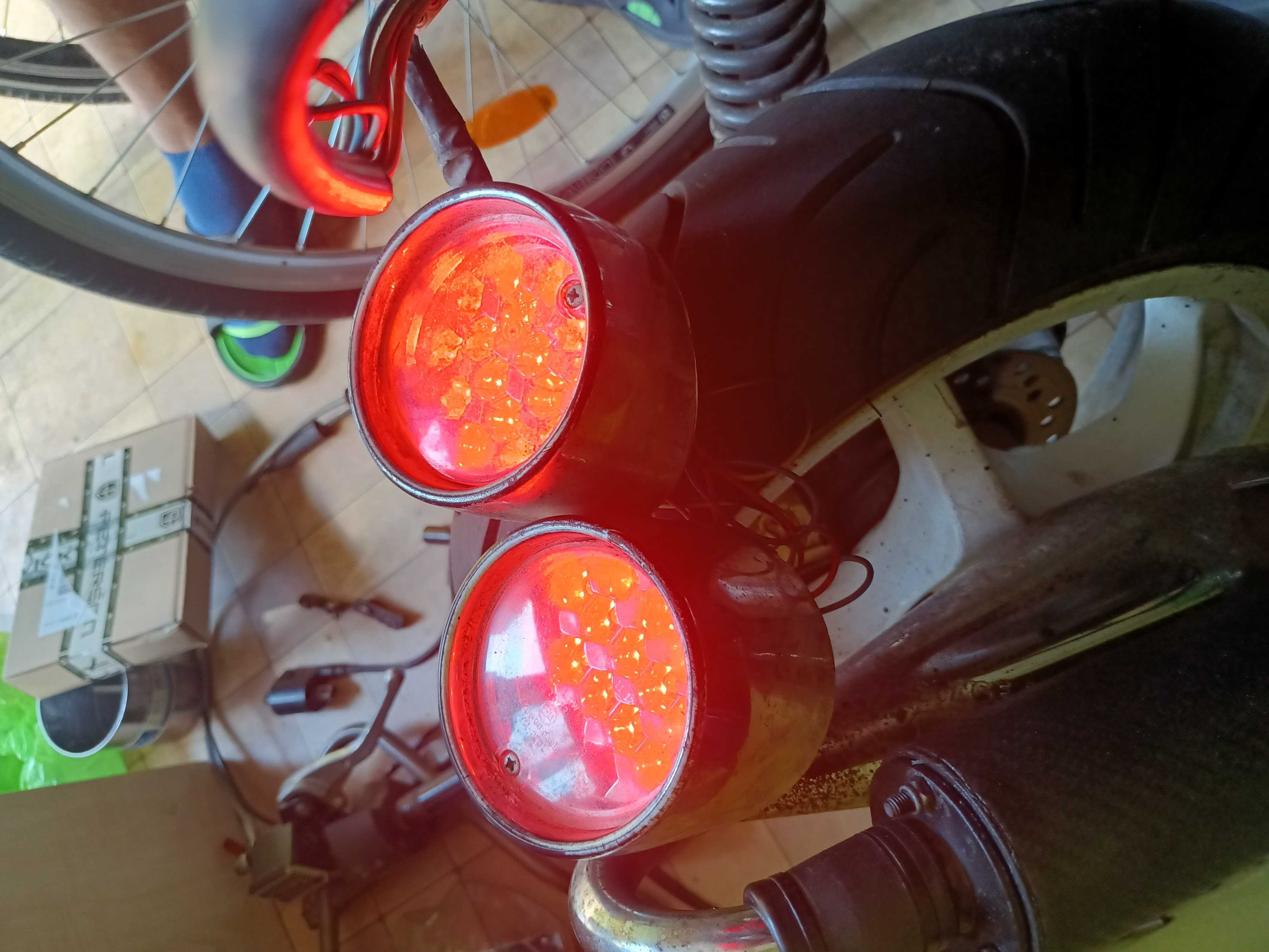 Lampy led Str8 z kierunkowskazami Aprilia Sr Tuning Stage6 Polini Hebo