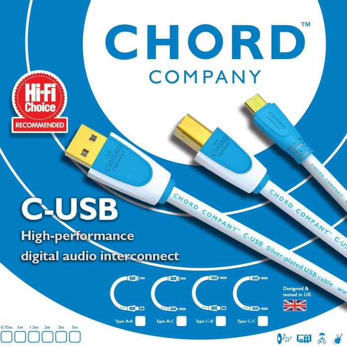 Chord C-USB - Kabel USB C-B 0,5m