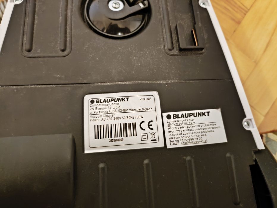 Odkurzacz Bezworkowy Cyklonowy BLAUPUNKT VCC301