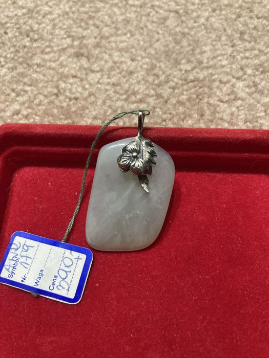 Przywieszka srebrna z kamieniem Polsrebro