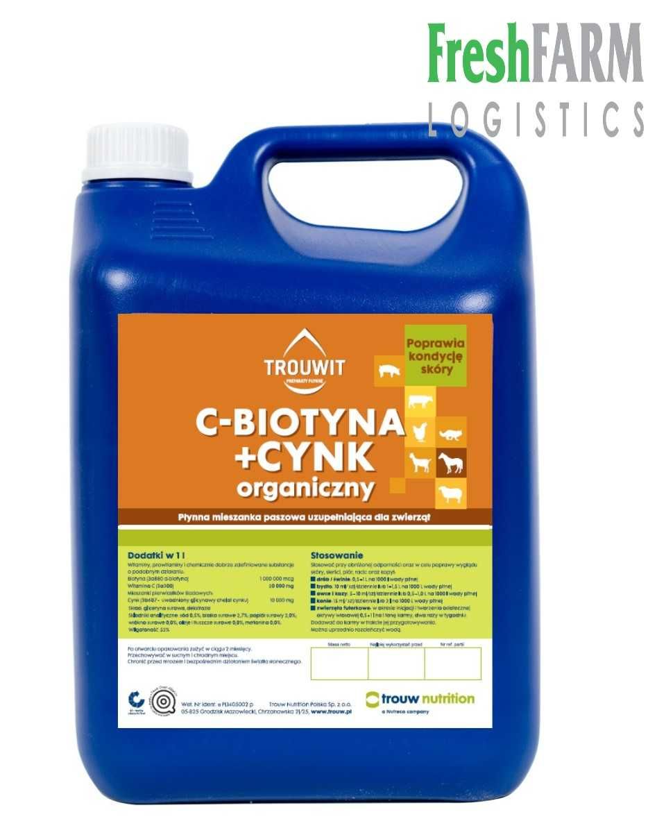Witaminy dla drobiu C-BIOTYNA + CYNK ORGANICZNY Trouwit - 5 litrów