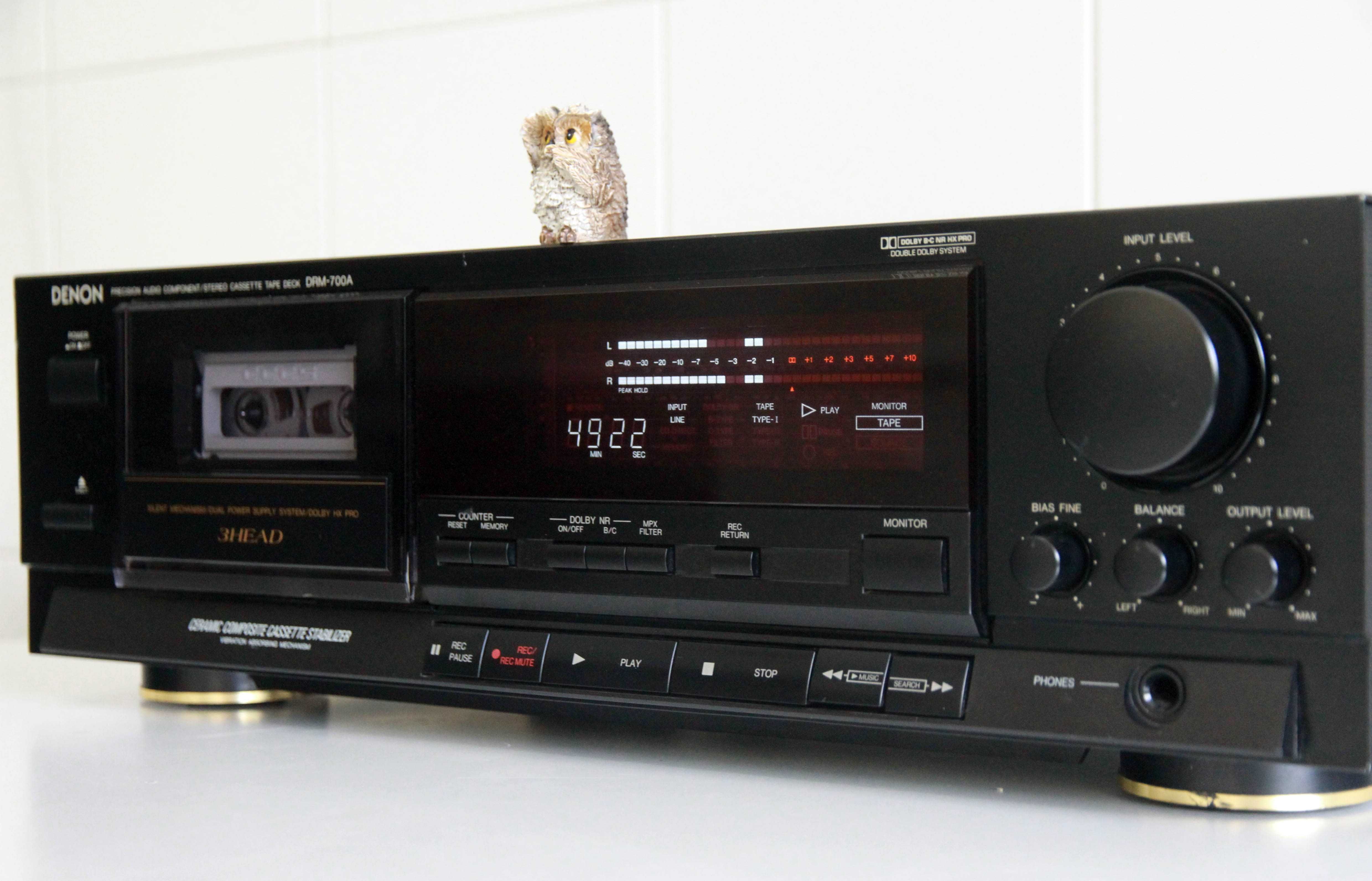 Denon DRM- 700A Tape Deck Cassetes 3 cabeças