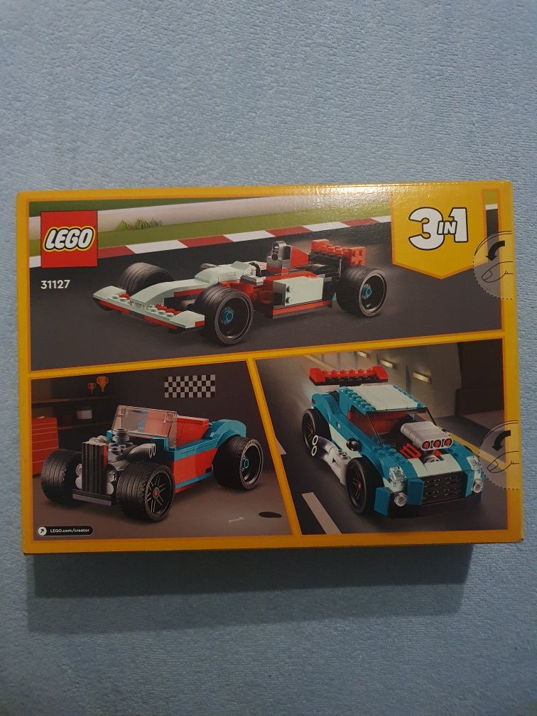 Nowe Lego 31127, uliczna wyścigówka 3w1