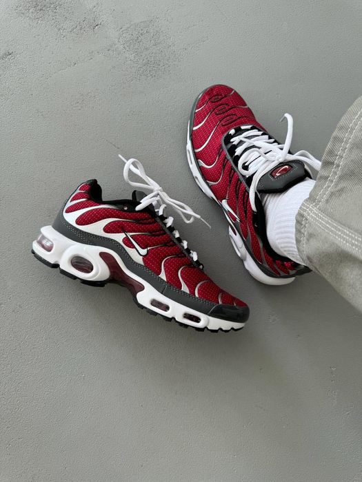 РОЗПРОДАЖ! Nike Air Max TN Plus Grey/Red 40 41 42 43 44 45 найк тнки