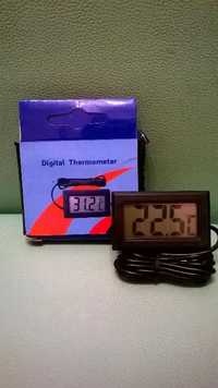 Электронный термометр с выносным датчиком 1м.
