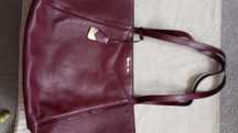 Burgundowa torebka shopper Michael Kors bordowa