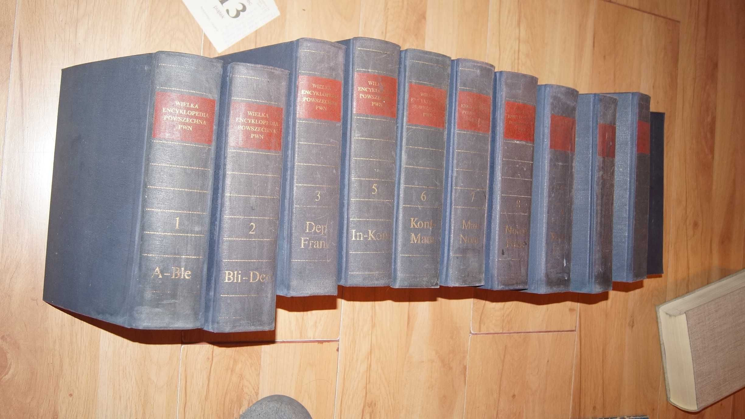 Wielka Encyklopedia Powszechna PWN  1962r 12 tomów cena za całość