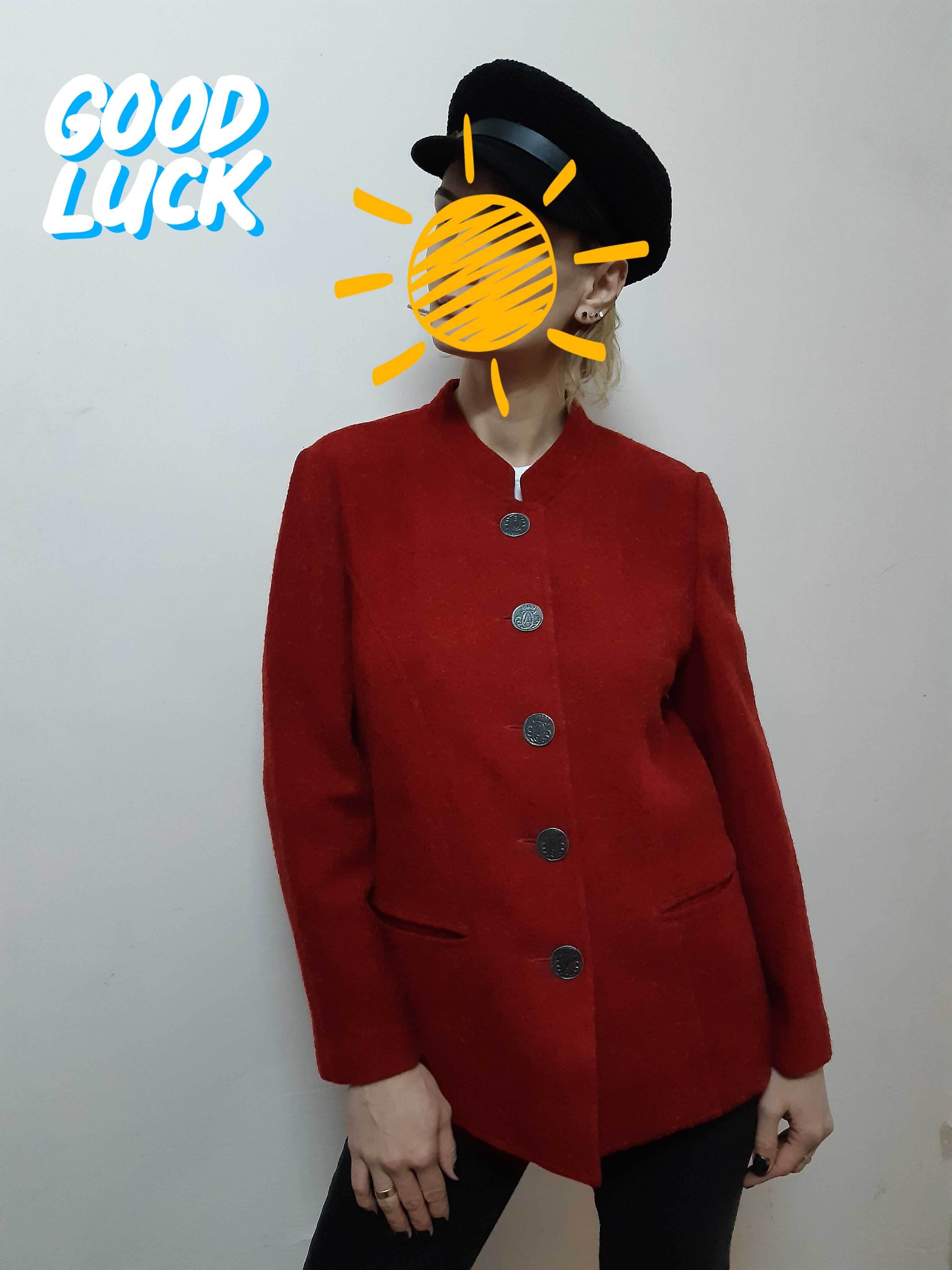 Люкс брендовый винтажный жакет пиджак кардиган шерсть альпака elegance