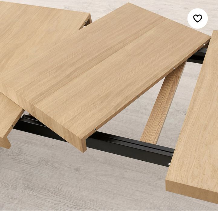 Nowy nowoczesny stół dębowy loftowy rozkladany 150/200x80