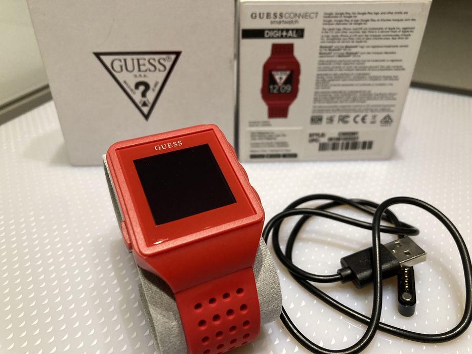 Zegarek GUESS connect smartwach digi+al+ red czerwony C3002M1