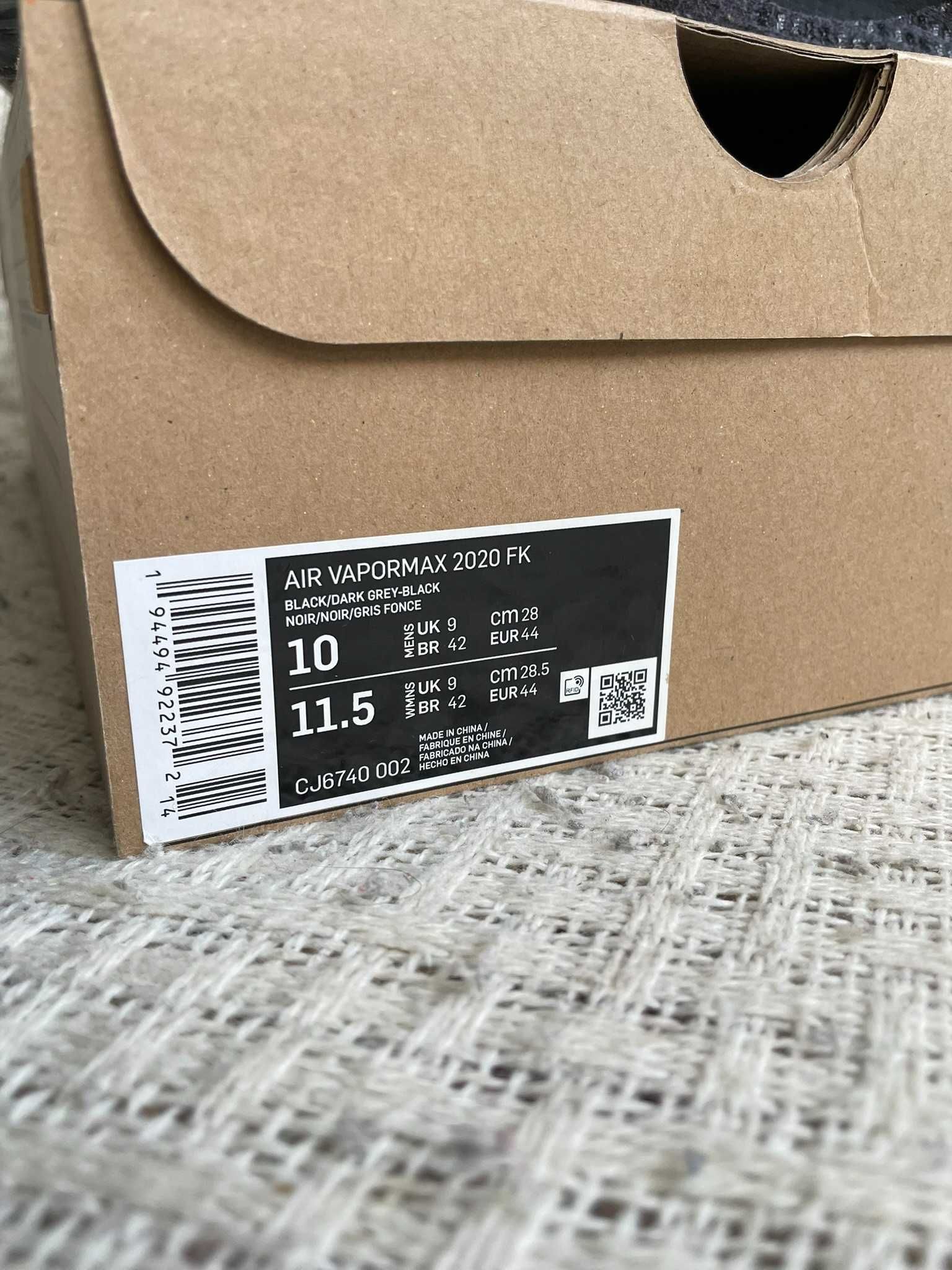 Nike Vapormax 2020 Flyknit Black | Rozmiar 44