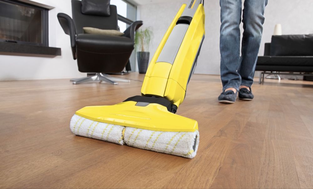 Mop Karcher z funkcją odkurzania