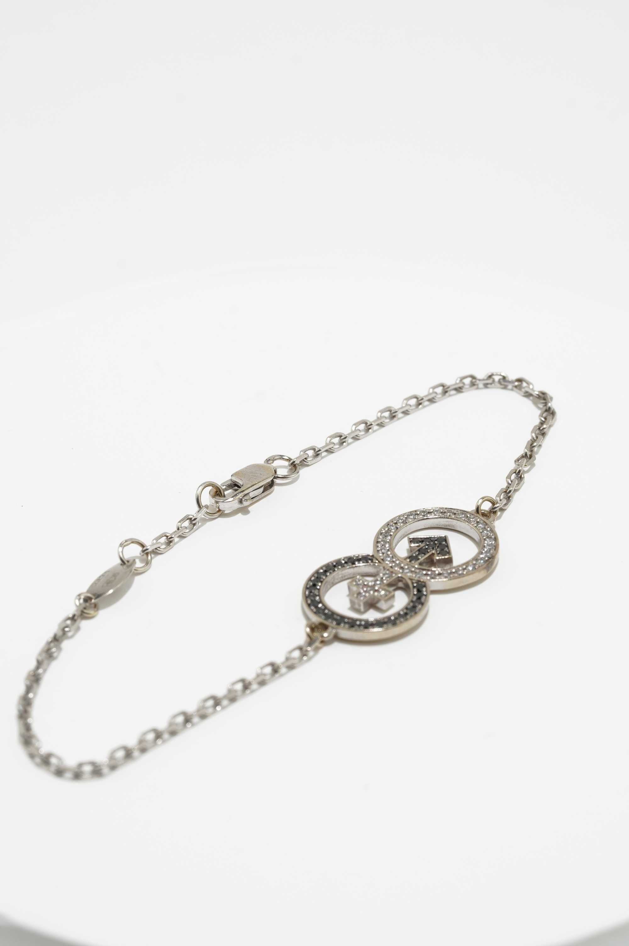 Złota Bransoletka z brylantami 14k 3,38g