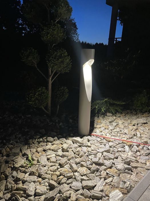 Lampa Ogrodowa LED 10W 3000K 80 cm IP65 Słupek Aluminiowy Do Betonu