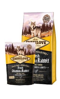 Karma dla psa bez zbóż i ziemniaków Carnilove Kurczak i Królik 1,5kg
