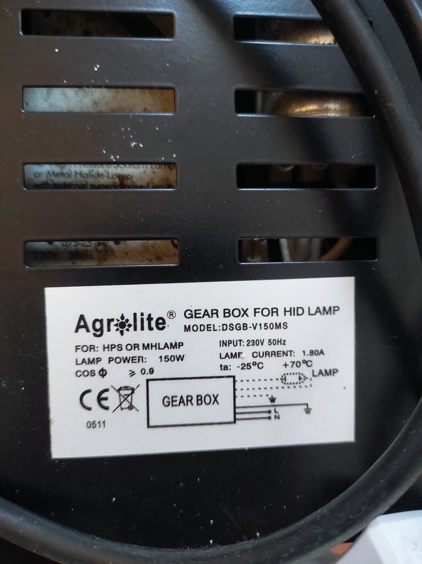 Balastro Agrolite+ lâmpada e suporte