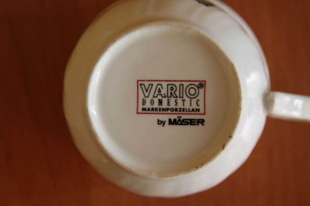 Zestaw kawowy filiżanka i 2 talerze - Vario Domestic markenporzellan