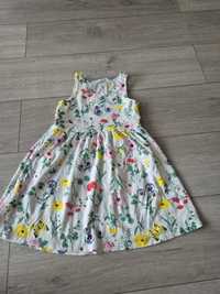 Kolorowa sukienka. H&M. Rozmiar 110/116