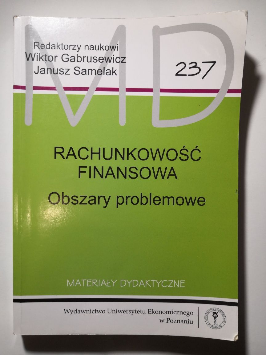 Rachunkowość finansowa obszary problemowe