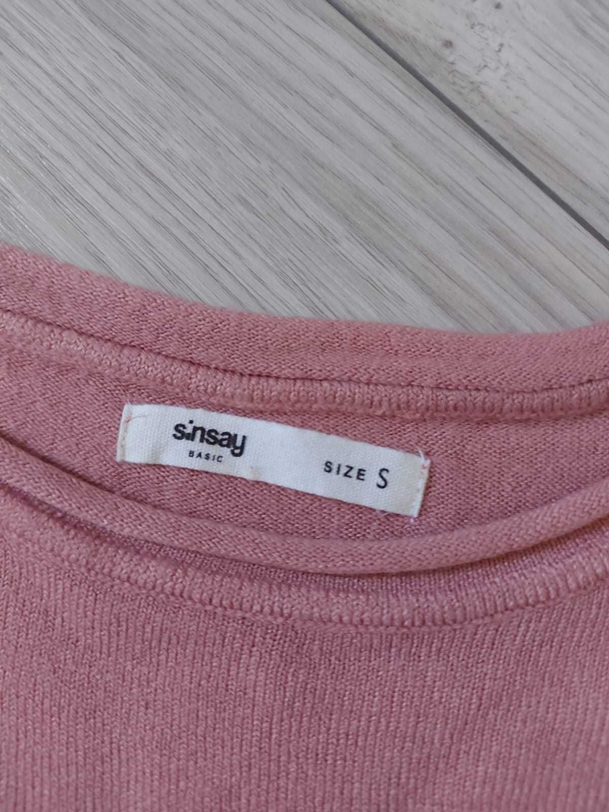 Sweter różowy rozmiar S Sinsay