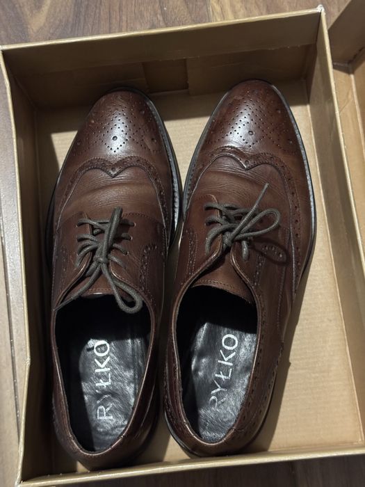 чоловічі туфлі кожані коричневі