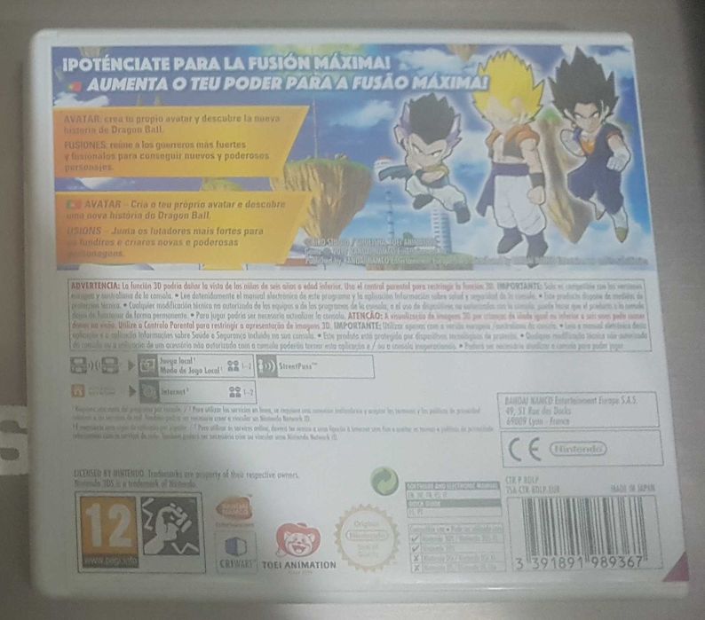 Jogo Dragon Ball Fusions para Nintendo 3DS