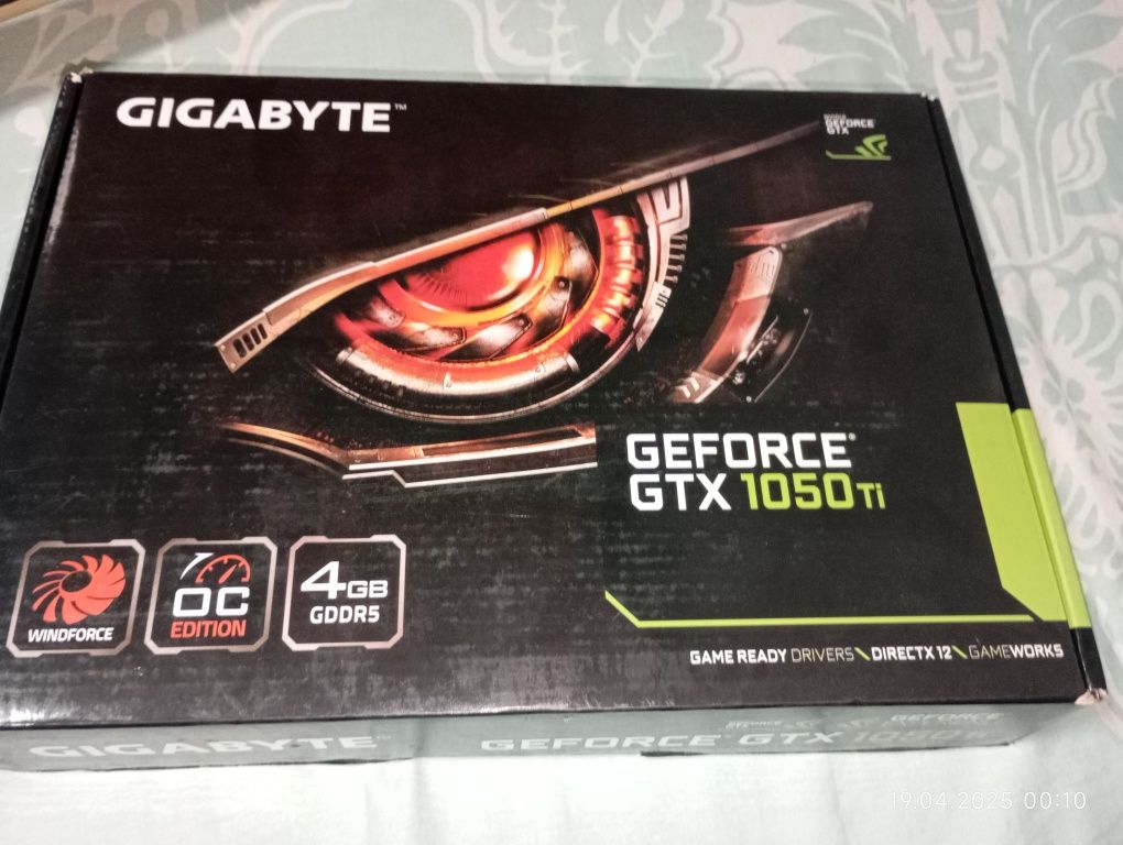 GTX1050 TI.  4Gb