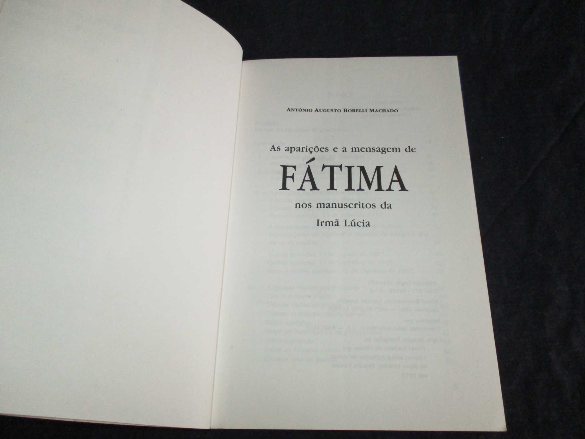 Livro As Aparições e a Mensagem de Fátima