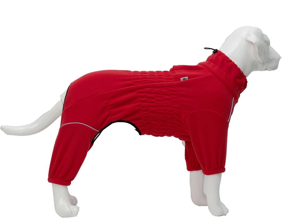 Kurtka Ubranko dla Psa Kamizelka Polarowa Ciepła na Zimę Czerwona L