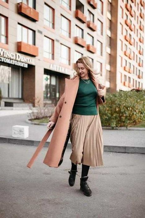 Кашемірове пальто халат nuances, супер склад, теракотовий колір