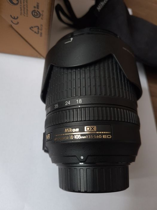 Nikon Nikkor AF-S DX 18-105 mm f/3.5-5.6G ED VR jak nowy