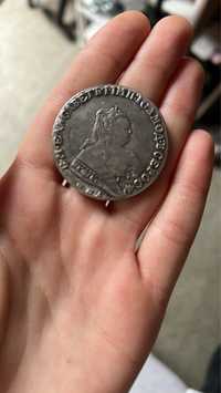 1 рубиль екатерина 1754 год серебро